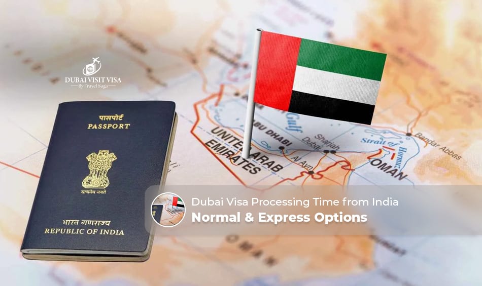 Dubai visa processing time from India | Dubai visit visa processing time India Blog Banner by Dubai Visit Visa